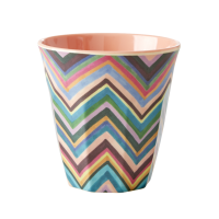 Zig Zag Print Melamine Cup By Rice DK